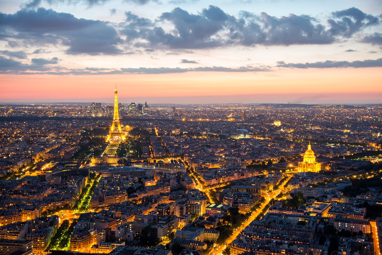 Paris after sunset